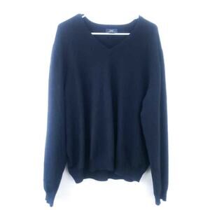 Brooks Brothers 346 Sweater Men Merino Wool Black Large Winter Fall Excellent